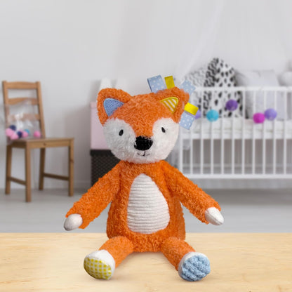 Sensory Snuggables Small Plush Fox for Babies