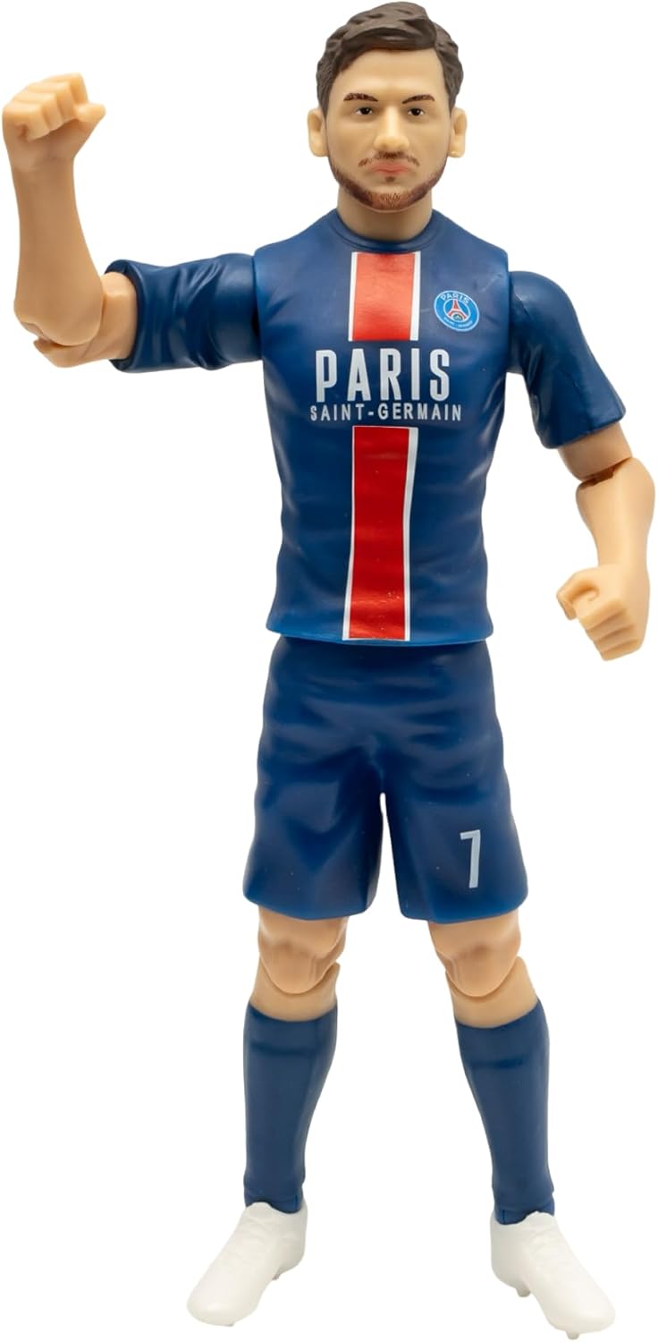 Sockers Banbo Toys Paris Saint-Germain Khvicha Kvaratskhelia 8" Collectible Soccer Action Figure