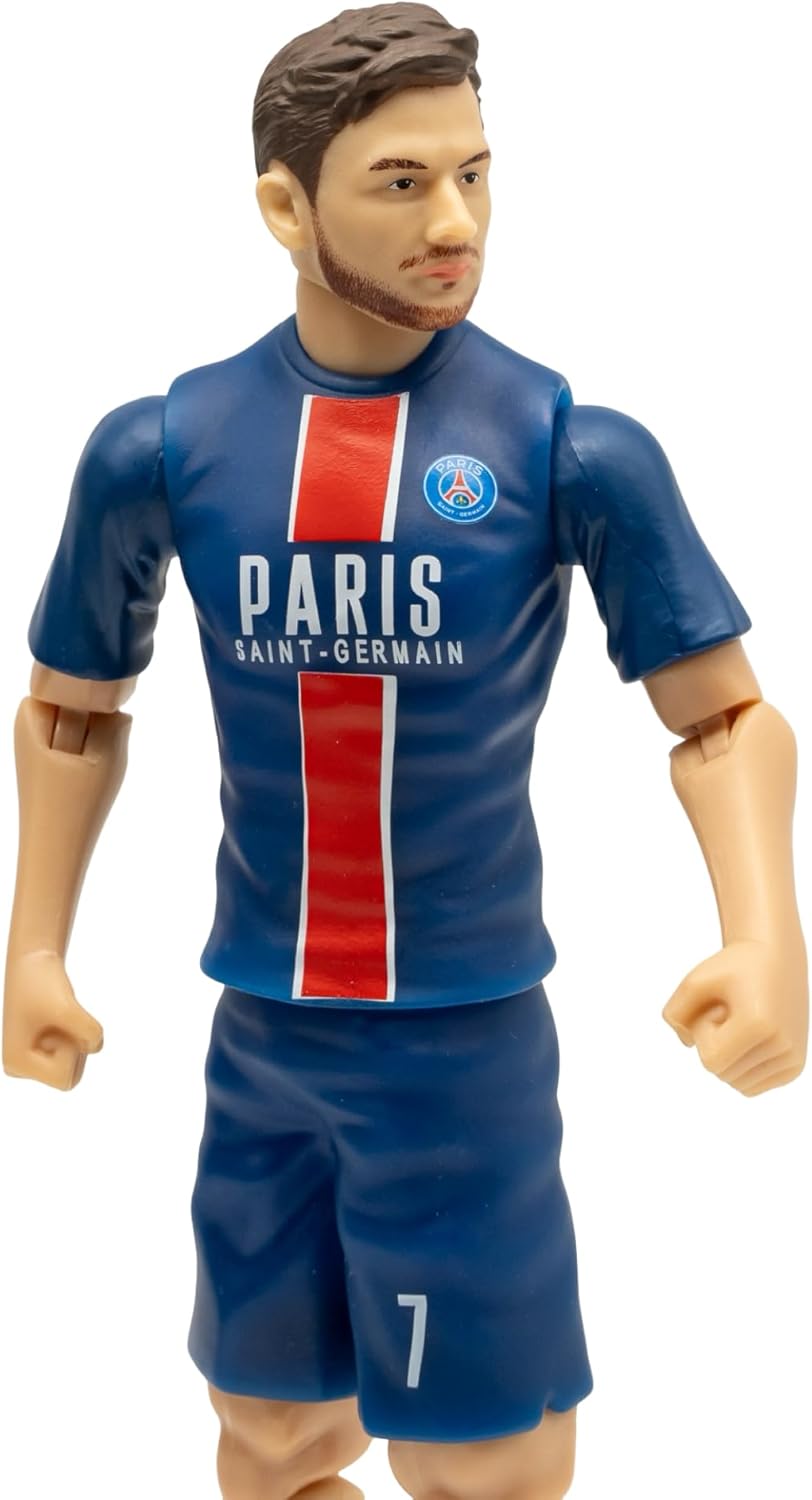 Sockers Banbo Toys Paris Saint-Germain Khvicha Kvaratskhelia 8" Collectible Soccer Action Figure