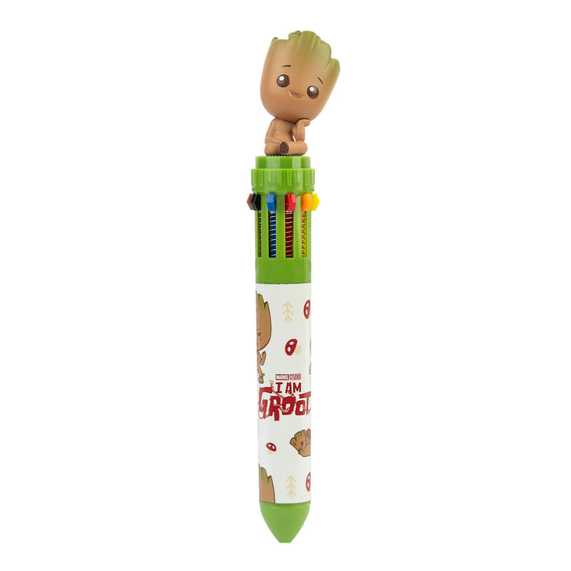 Grupo Erik Kugelschreiber 10 Farben Marvel Groot 10-in-1 Multicolor - Mehrfarbiger Stift Offizieller Marvel Fanartikel