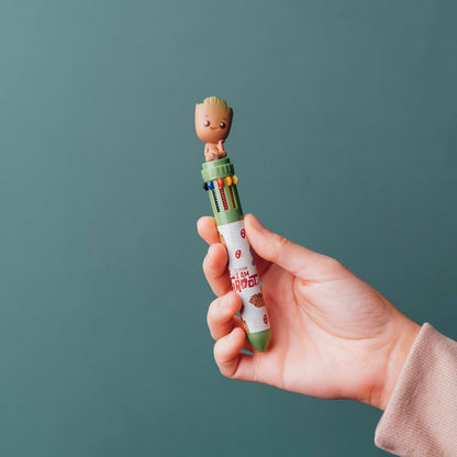 Grupo Erik Kugelschreiber 10 Farben Marvel Groot 10-in-1 Multicolor - Mehrfarbiger Stift Offizieller Marvel Fanartikel