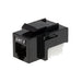 FRUTTO KEYSTONE TELEFONICO CAT 3 6P4C UTP 90°, NERO