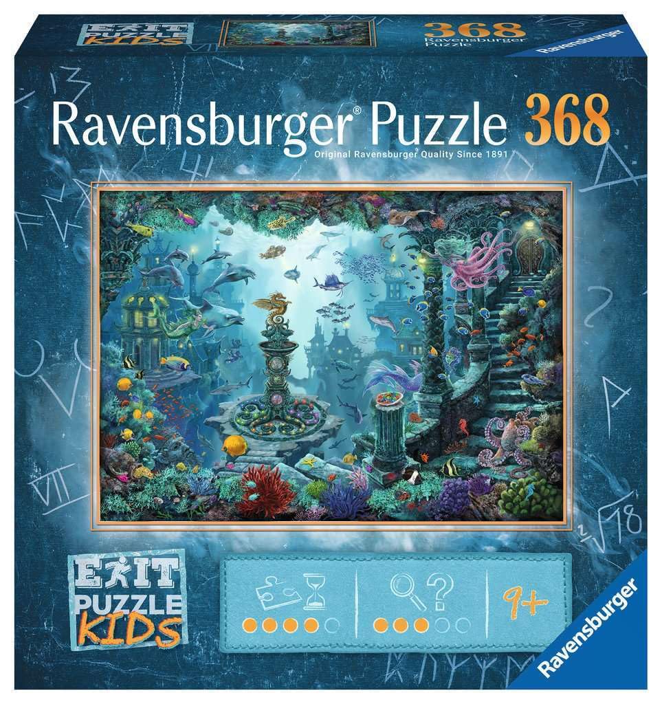 Ravensburger EXIT Puzzle Kids - 13394 Underwater Kingdom - 368 Piece Puzzle for Kids 7+ Years