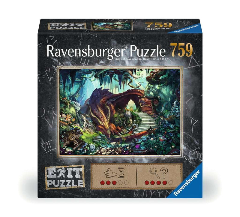 Ravensburger Exit Puzzle 17378 In der Drachenhöhle - 759 Teile Puzzle für Erwachsene und Kinder ab 12 Jahren