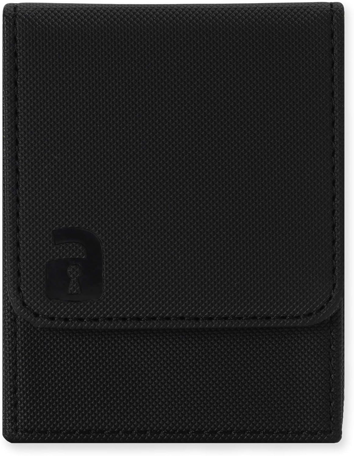 Vault X Trading Card Deck Box, 80+ sleeved cards, Premium Exo-Tec Material, Toploading Card Holder Storage Box, Magnetic Lid, for MTG Commander, TCG (Black/Pink