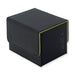 Vault X Trading Card Sideloading Deck Box, 100+ sleeved cards, Premium Exo-Tec Material, Card Holder Storage Box, Detachable Magnetic Lid, for MTG Commander Game, TCG (Black/Green