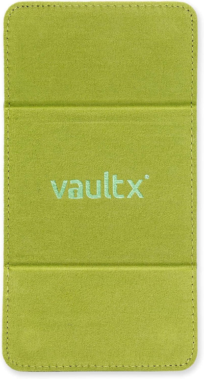 Vault X Trading Card Sideloading Deck Box, 100+ sleeved cards, Premium Exo-Tec Material, Card Holder Storage Box, Detachable Magnetic Lid, for MTG Commander Game, TCG (Black/Green