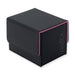 Vault X Trading Card Sideloading Deck Box, 100+ sleeved cards, Premium Exo-Tec Material, Card Holder Storage Box, Detachable Magnetic Lid, for MTG Commander Game, TCG (Black/Pink
