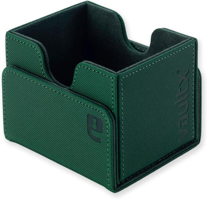 Vault X Trading Card Sideloading Deck Box, 100+ sleeved cards, Premium Exo-Tec Material, Card Holder Storage Box, Detachable Magnetic Lid, for MTG Commander Game, TCG (Green