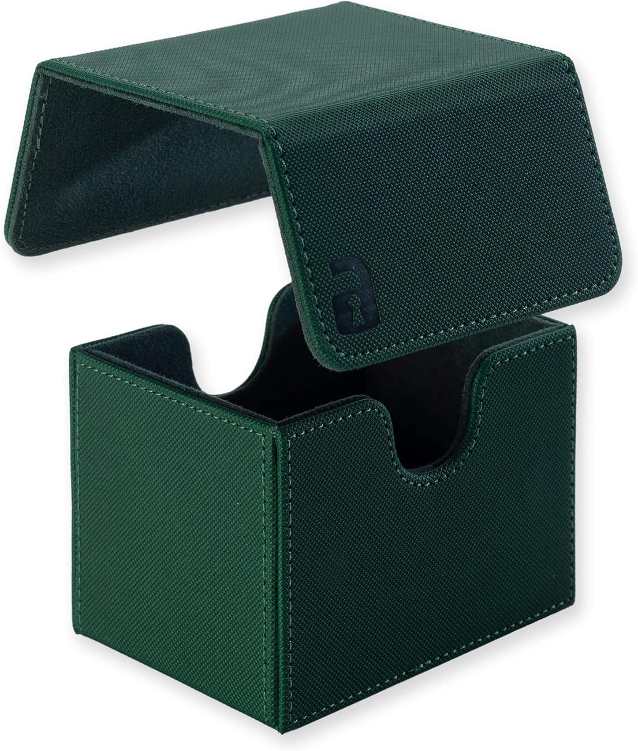 Vault X Trading Card Sideloading Deck Box, 100+ sleeved cards, Premium Exo-Tec Material, Card Holder Storage Box, Detachable Magnetic Lid, for MTG Commander Game, TCG (Green