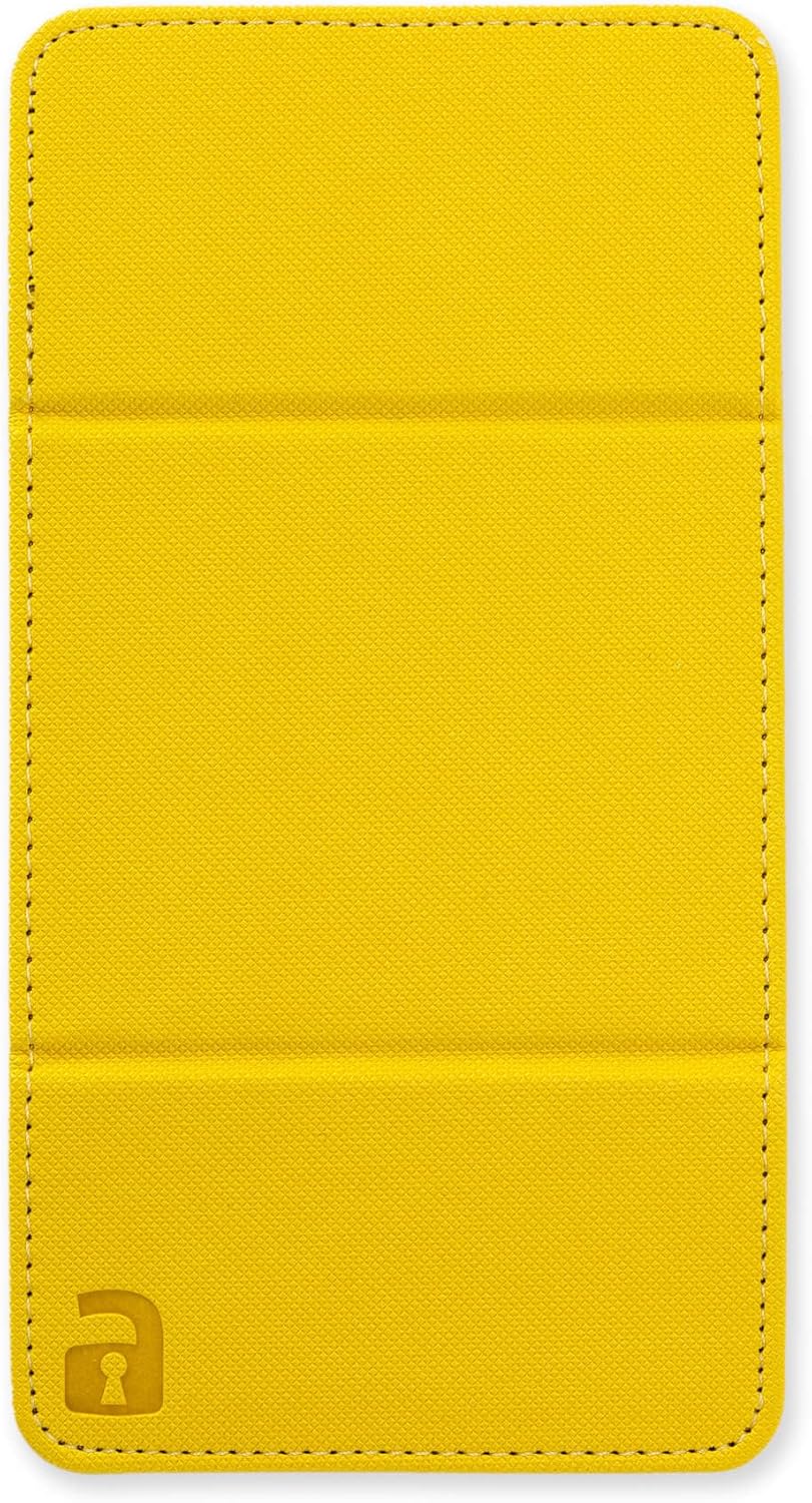 Vault X Trading Card Sideloading Deck Box, 100+ sleeved cards, Premium Exo-Tec Material, Card Holder Storage Box, Detachable Magnetic Lid, for MTG Commander Game, TCG (Yellow
