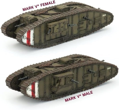 Flames of War The Great War British Mk V* Tank GBR100 WWI 15mm