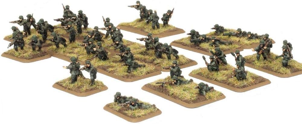 Flames of War Infantry Platoon: German Infanterie, 2020, 14+, 156+, Classic, Unisex, Plastic, Assembly Required, 12 Units, English
