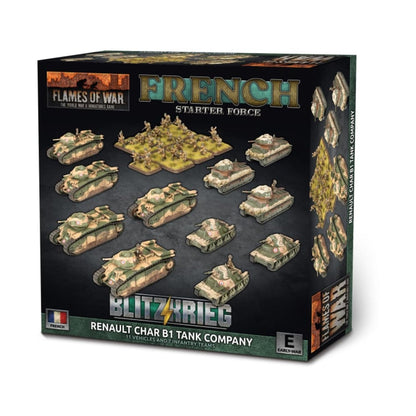 Flames of War: FRAB03 French Char B1 bis Combat Company (plastic
