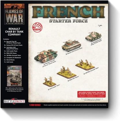 Flames of War: FRAB03 French Char B1 bis Combat Company (plastic