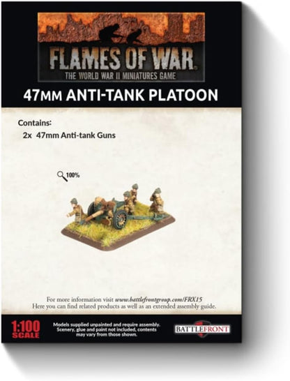 Flames of War: FRX15 APX 47mm mle 1937 Anti-tank Platoon (x2 guns