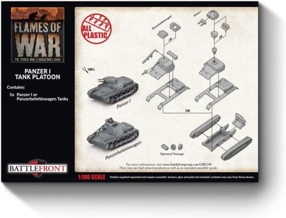 Flames of War: GBX196 Panzer I Platoon (x5 Plastic