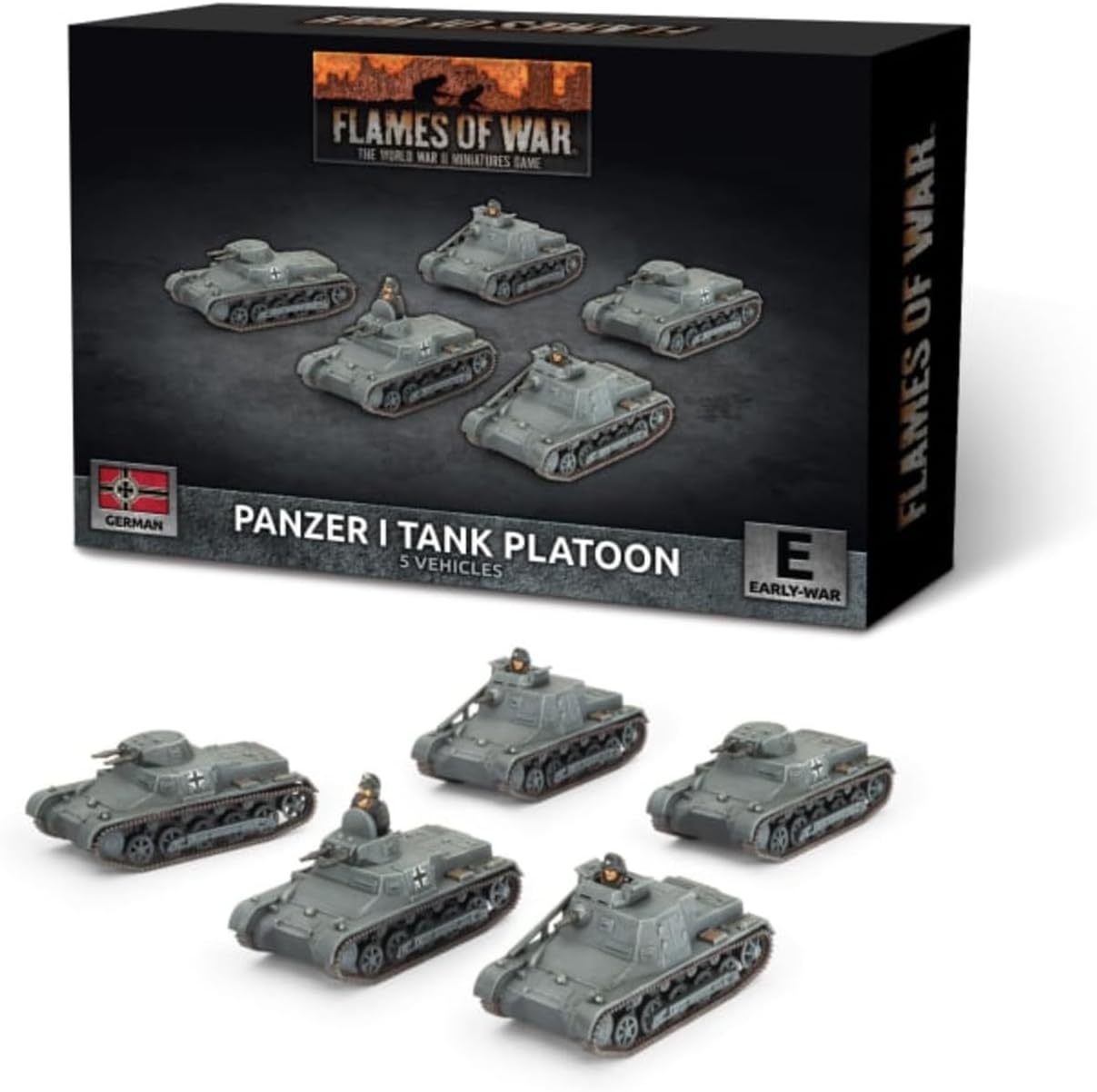 Flames of War: GBX196 Panzer I Platoon (x5 Plastic