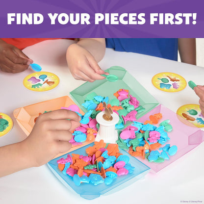 Drumond Park All 4 Won! Disney Family Game, 4-in-1 Fast-Paced Matching & Reflex Game, Spot & Grab Party Game for Kids, Disney & Pixar Characters, Fun Family Board Game for Ages 5+, 2+ Players