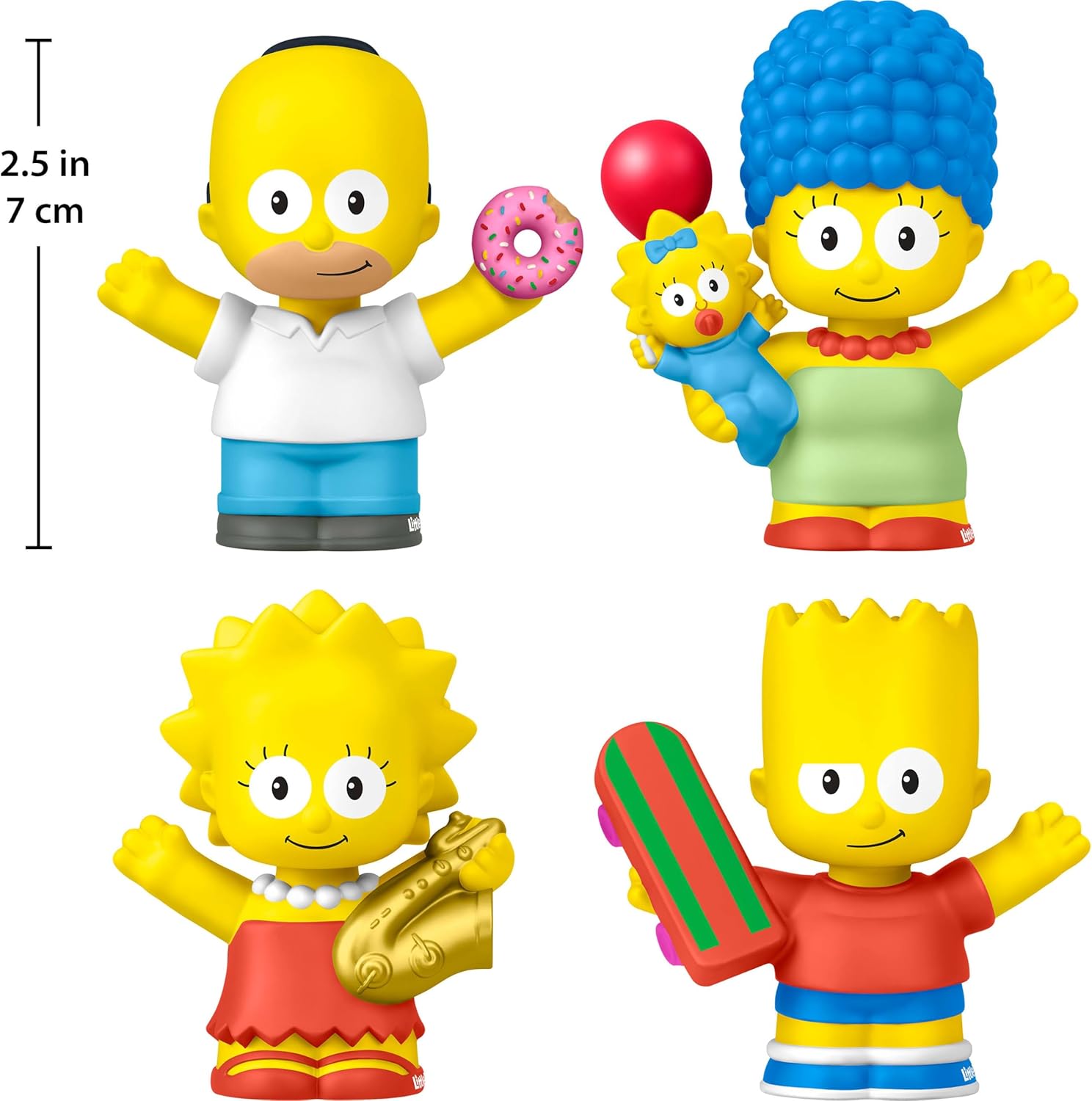 Little People Collector The Simpsons Set, 4 Figures in Display Package