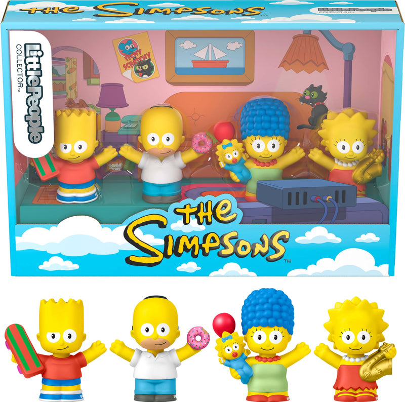 Little People Collector The Simpsons Set, 4 Figures in Display Package
