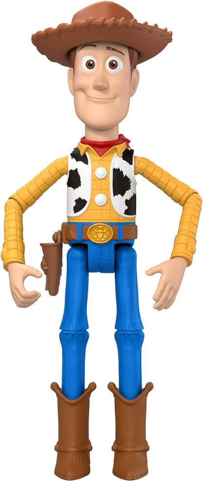 Mattel Disney Pixar Toy Story 5 - Woody, action figure da 23,5cm con 14 punti di articolazione, cappello removibile e design fedele al film 2026, 3+ anni, JKV14