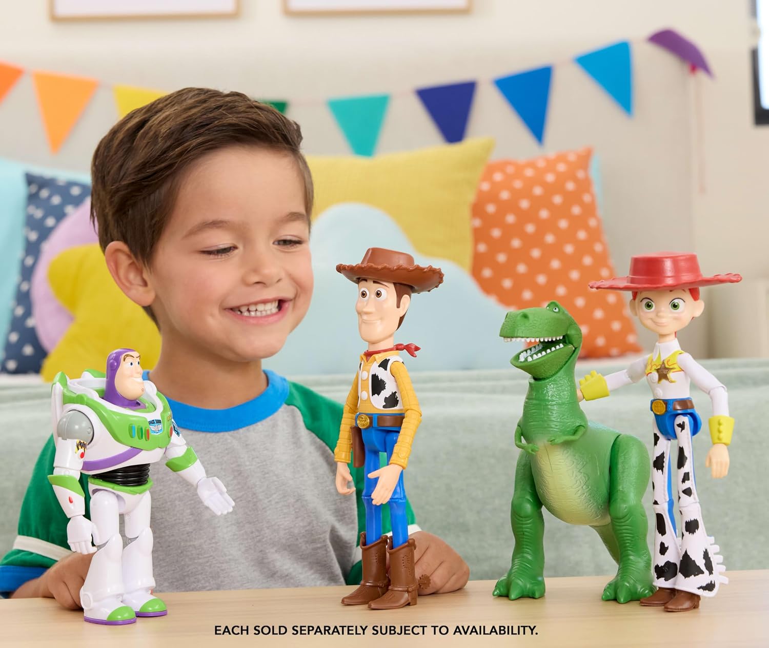 Mattel Disney and Pixar Toy Story 5 Rex Action Figure 7.25 Inches Tall, Tyrannosaurus Dinosaur, 8 Posable Joints, Playscale Detailed Design, JKV17