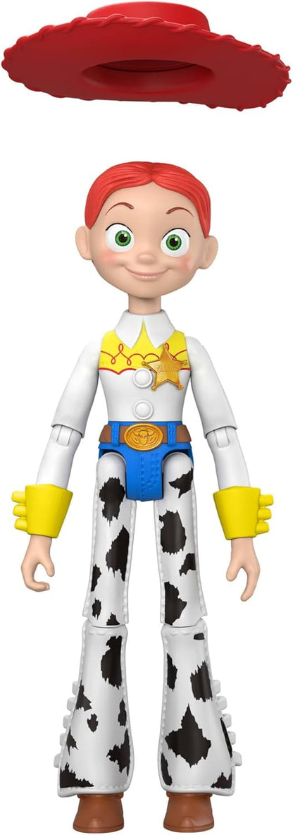 Mattel Disney and Pixar Toy Story 5 Jessie Action Figure 8.8 Inch Tall Cowgirl, 12 Posable Joints, Playscale Movie Accurate, Removable Hat, JKV16