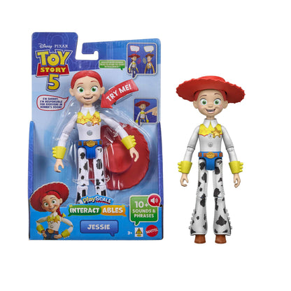 Mattel Disney und Pixar Toy Story 5, sprechende Interactables-Figuren, 18 cm maßstabsgetreu, Sprüche aus dem Film und Unterhaltung mit Anderen Figuren der Reihe, JKV27