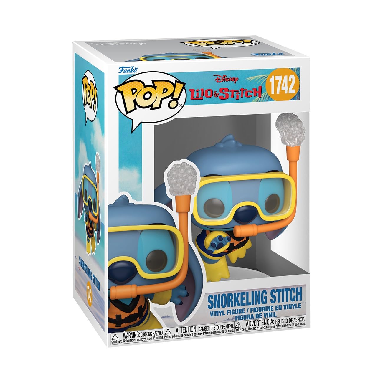 Funko POP! Disney: Lilo & Stitch – Snorkeling Stitch - Sammelbare Vinylfigur - Geschenkidee - Offizielles Merchandise - Spielzeug für Kinder & Erwachsene - Modellfigur für Sammler und zur Ausstellung