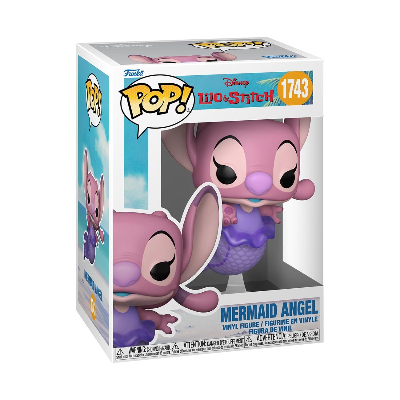 Funko POP! Disney: Lilo & Stitch - Mermaid Angel - Sammelbare Vinylfigur - Geschenkidee - Offizielles Merchandise - Spielzeug für Kinder & Erwachsene - Modellfigur für Sammler und zur Ausstellung