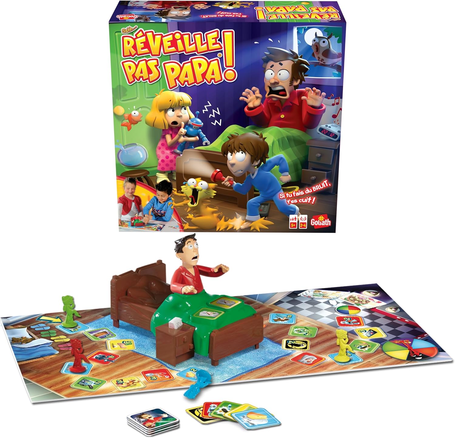 Goliath – 70582 ”Réveille Pas Papa” Action and Reflex Game (French version