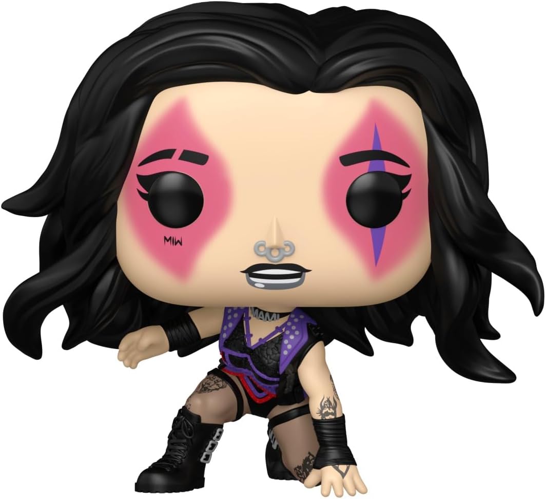 Funko POP! WWE: Wrestle Mania 40 - Rhea Ripley - 1 in 6 chance of receiving the rare Chase variant (Black Light) - Collectable Vinyl Figure - Gift Idea - Official Merchandise - Toys For Kids & Adults