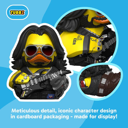 TUBBZ Box-Ausgabe: Cyberpunk 2077 – Johnny Silverhand Cosplaying Gummiente Vinylfigur – Offizielle Sammelfigur für Fans von Cyberpunk 2077
