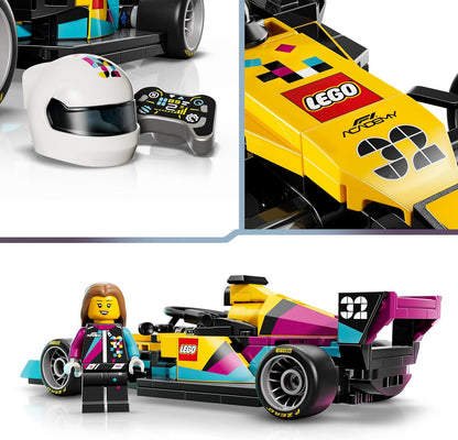 LEGO Speed Champions F1 ACADEMY Race Car Toy - Model Kit w/a Female Formula 1 Driver Minifigure - Birthday Gift for 10+ Year Old Girls, Boys & Adult Motorsport Fans - 77258