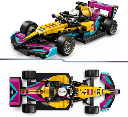 LEGO Speed Champions F1 ACADEMY Race Car Toy - Model Kit w/a Female Formula 1 Driver Minifigure - Birthday Gift for 10+ Year Old Girls, Boys & Adult Motorsport Fans - 77258