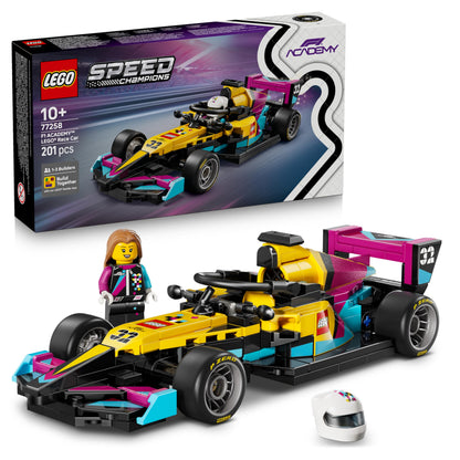 LEGO Speed Champions F1 ACADEMY Race Car Toy - Model Kit w/a Female Formula 1 Driver Minifigure - Birthday Gift for 10+ Year Old Girls, Boys & Adult Motorsport Fans - 77258