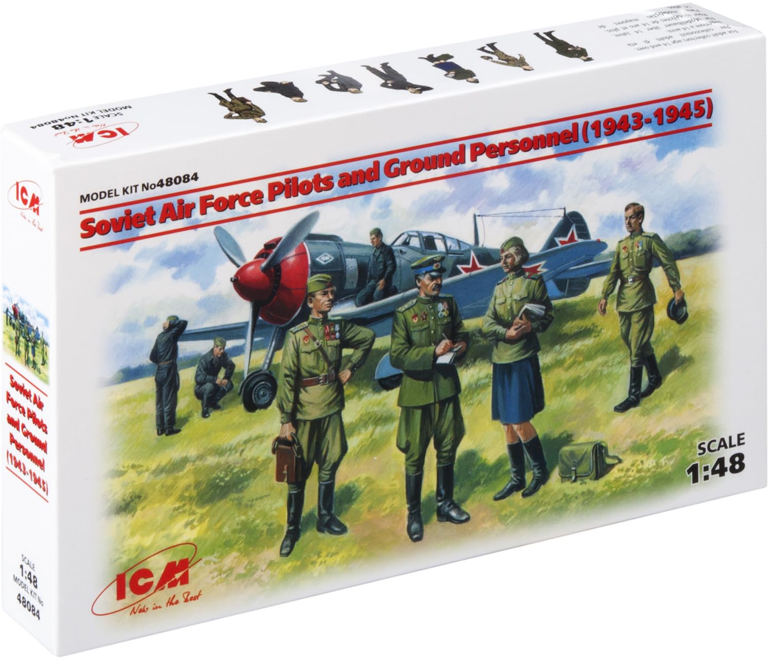 Soviet Air Force Pilots And Ground Personnel 7 Figures (1943-1945)