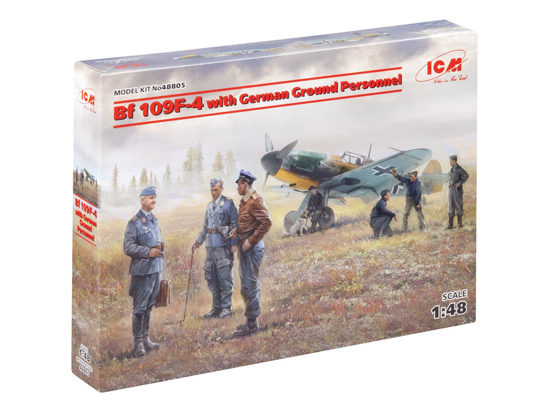 ICM ICM48805 1:48-BF 109F-4 con Personale Tedesco di Terra