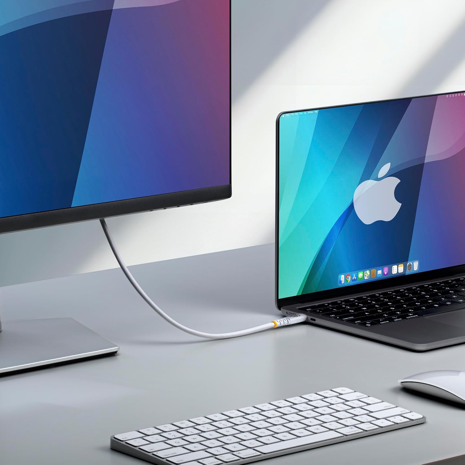 StarTech.com Cable USB4 2m - Cable USB-C Certificado USB-IF - 20Gbps - 240W - 4K120 - DP 1.4 - Cable USB Tipo C - TPE - Blanco