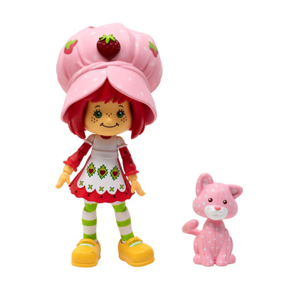 Boss Fight Studio Classica statuetta di torta alla fragola – da collezione profumata con cappello rimovibile e compagno animale – scala 1:12