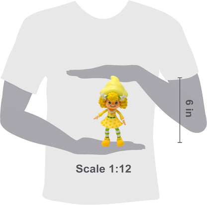 Boss Fight Studio Classic Strawberry Shortcake Lemon Meringue Actionfigur - Sammlerstück, duftende Figur mit abnehmbarem Hut und Tierbegleiter - Maßstab 1:12