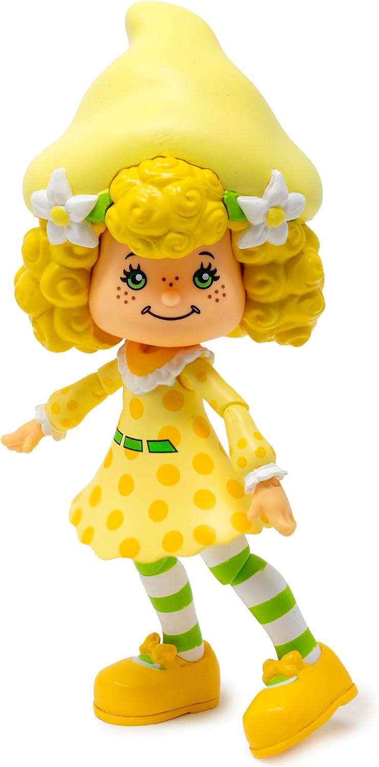Boss Fight Studio Classic Strawberry Shortcake Lemon Meringue Actionfigur - Sammlerstück, duftende Figur mit abnehmbarem Hut und Tierbegleiter - Maßstab 1:12