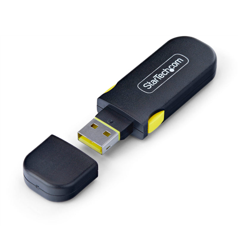 StarTech Blocco Porta USB-A con Chiave, 4 Inserti USB-A di Ricambio, Tappi Antipolvere Riutilizzabili con Chiusura a Scatto per PC e Notebook