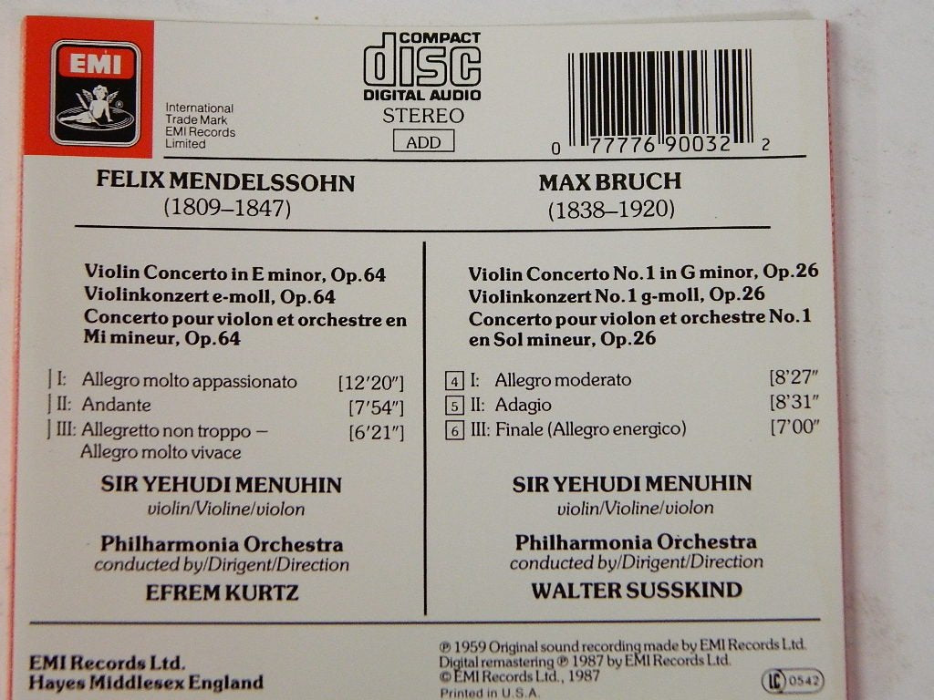 Yehudi Menuhin - Violinkonzerte