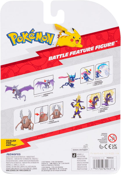 Pokémon Pinsir Battle Feature Figure - 4.5-Inch Pinsir Battle Ready Figure with Horn Attack