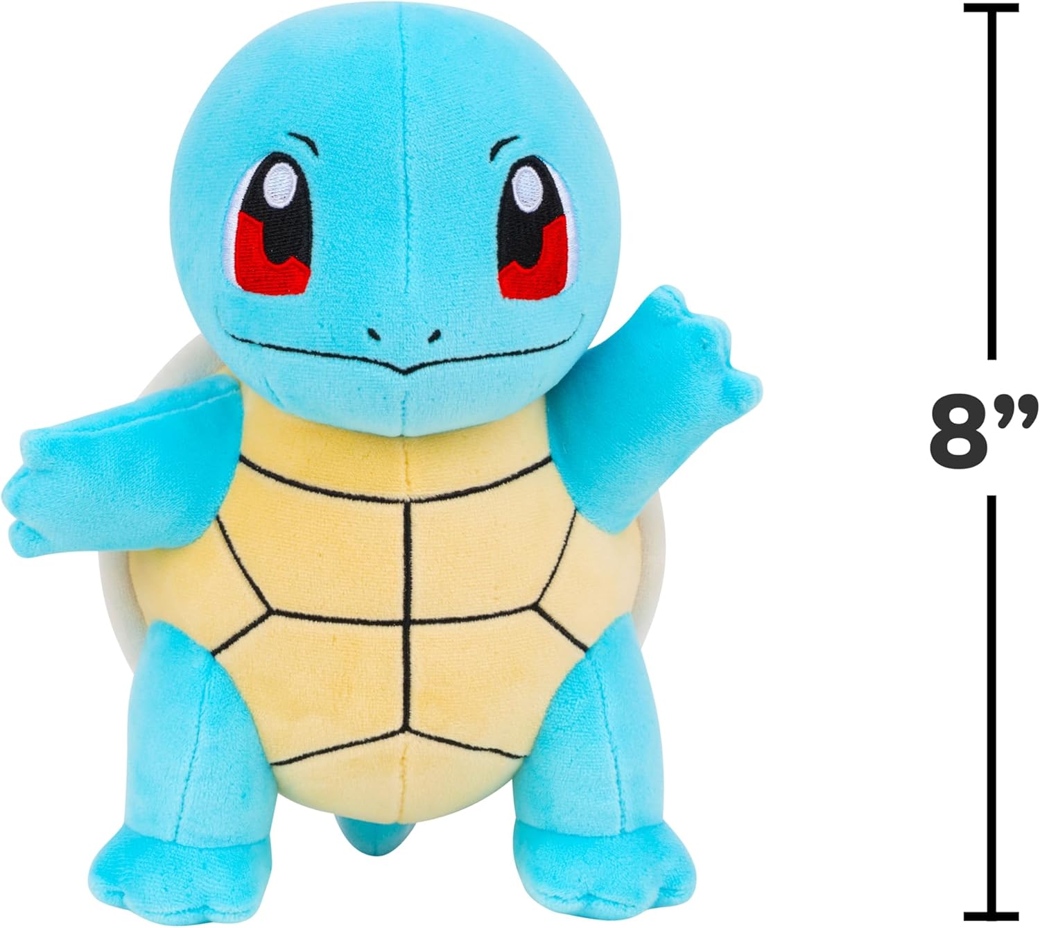Pokémon Squirtle Plush - 8-Inch Soft Plush with Authentic Details