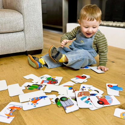 The Learning Journey My First Match It - Things That Go Puzzle For Kids - Helps Interactive Child Development, Problem-Solving and Motor Skills - 15 Self-Correcting Puzzle Sets - For 2+ Years