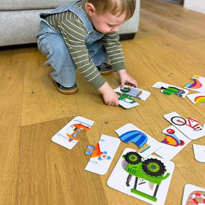 The Learning Journey My First Match It - Things That Go Puzzle For Kids - Helps Interactive Child Development, Problem-Solving and Motor Skills - 15 Self-Correcting Puzzle Sets - For 2+ Years