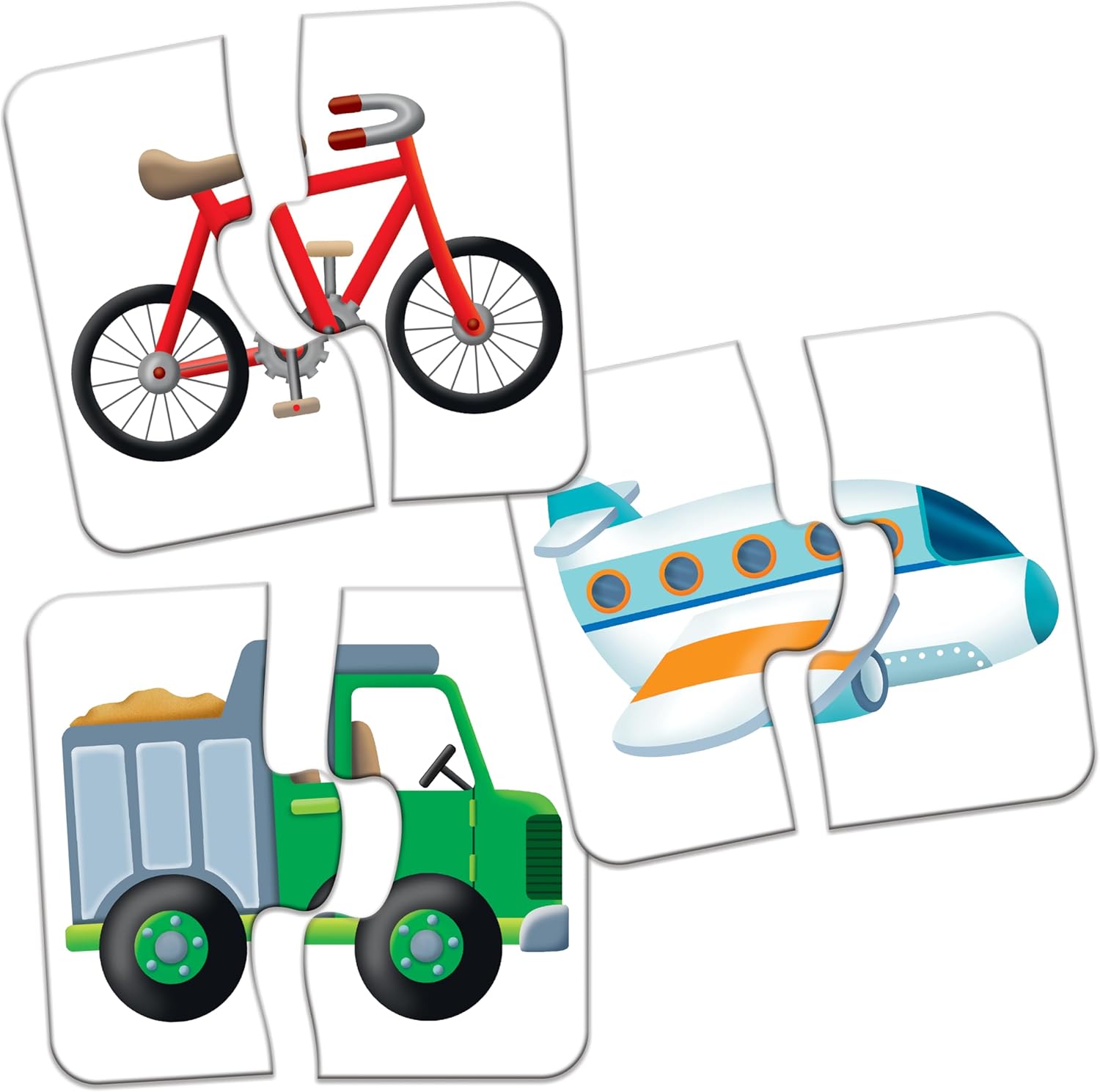 The Learning Journey My First Match It - Things That Go Puzzle For Kids - Helps Interactive Child Development, Problem-Solving and Motor Skills - 15 Self-Correcting Puzzle Sets - For 2+ Years